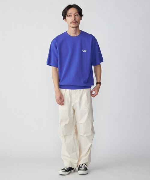 PENNEYS(ぺニーズ)の「*【SHIPS別注】PENNEYS: FOX ロゴ ワッペン ショートスリーブ スウェット 23SS(Tシャツ/カットソー・メンズ・オフホワイト/グレー/ネイビー/ロイヤルブルー・SMALL/MEDIUM/LARGE/X-LARGE)」の9枚目の写真