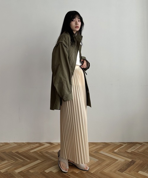 hellam（へラム）の「4WAY ミドル丈モッズコート（モッズコート・レディース・アイボリー/カーキ/ブラック・FREE）」の16枚目の写真