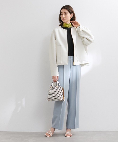 ROPE'(ロペ)の「ショートジップライトブルゾン(ブルゾン・レディース・イエロー/ベージュ/ホワイト・36/38)」の15枚目の写真