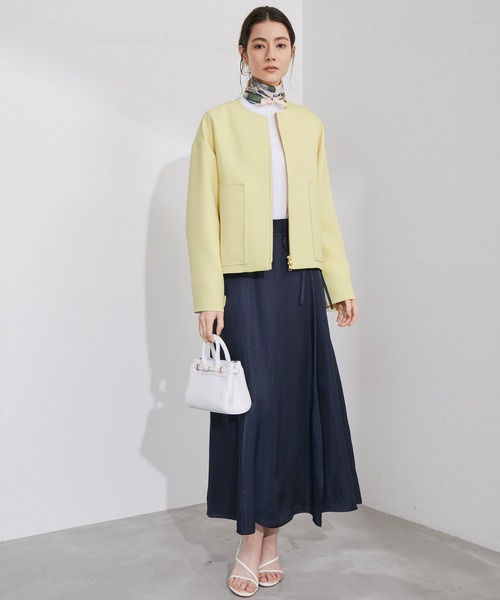 ROPE'(ロペ)の「ショートジップライトブルゾン(ブルゾン・レディース・イエロー/ベージュ/ホワイト・36/38)」の17枚目の写真