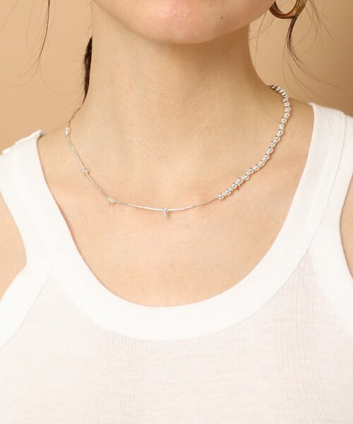 JAMIRAY（ジャミレイ）の「◆JAMIRAY(ジャミレイ) SILVER BEADS SHORT ネックレス（ネックレス・レディース・シルバー・00）」の5枚目の写真