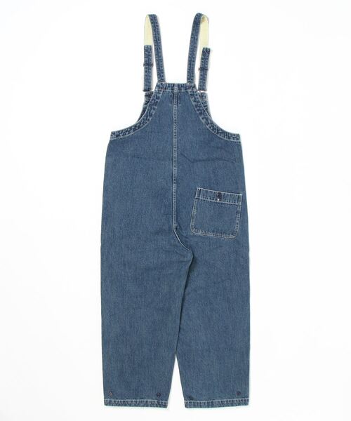 HOUSTON（ヒューストン）の「HOUSTON デッキオーバーオール（サロペット/オーバーオール・レディース・ワンウォッシュ/インディゴブルー・LARGE/MEDIUM）」の3枚目の写真