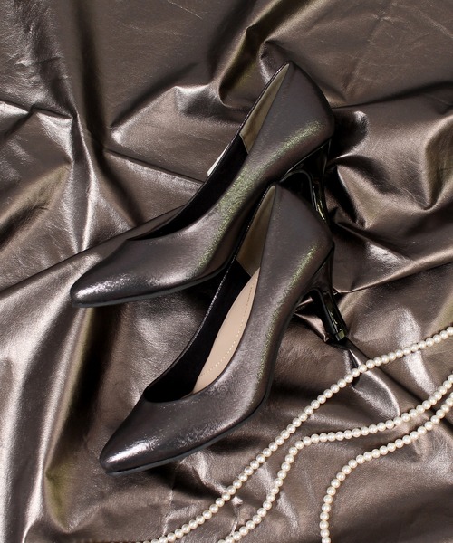 Parade（パレード）の「【極ふわっ】7cmヒールプレーンパンプス　22091【Parade】（パンプス・レディース・ブラック系その他/シルバー/ライトベージュ/ベージュ系その他/ブラック系その他2/ブラック/ライトグレー/ゴールド・22.0cm/23.0cm/24.0cm/23.5cm/24.5cm/25.0cm/25.5cm/22.5cm）」の4枚目の写真