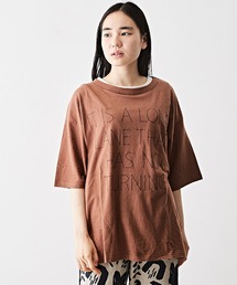 TOBILA（トビラ）の「綿麻天竺バックツイストクルーネックTシャツ（Tシャツ/カットソー・メンズ）」