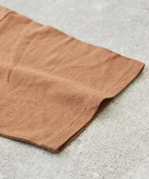 TOBILA（トビラ）の「綿麻天竺バックツイストクルーネックTシャツ（Tシャツ/カットソー・レディース・スミクロ/ピンク/ホワイト/ブラウン・M）」の22枚目の写真