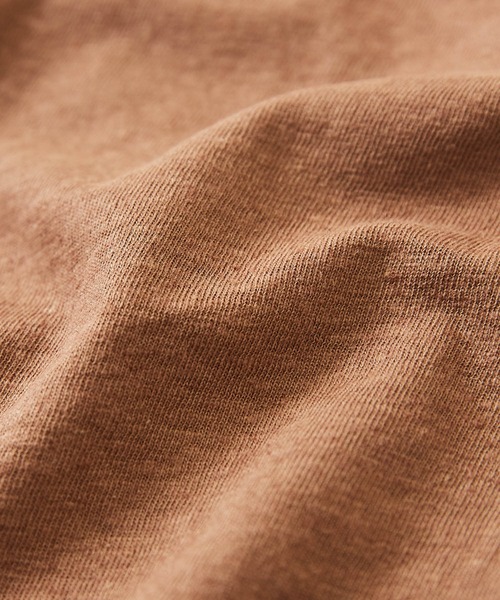 TOBILA（トビラ）の「綿麻天竺バックツイストクルーネックTシャツ（Tシャツ/カットソー・レディース・スミクロ/ピンク/ホワイト/ブラウン・M）」の10枚目の写真