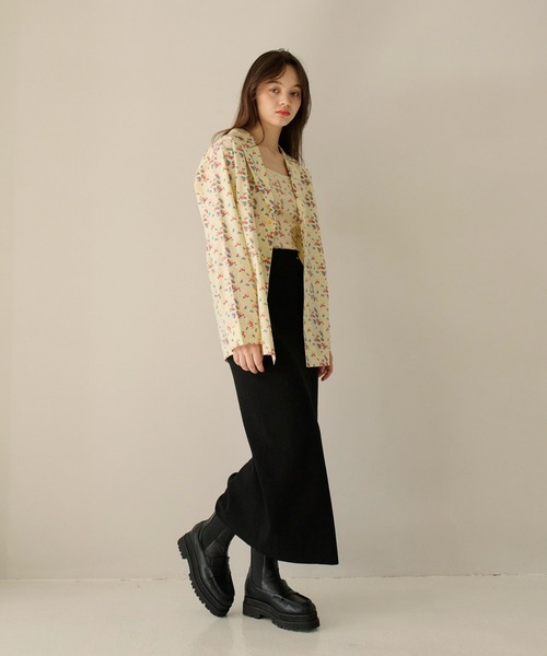 épine - フルーツ柄 シャツジャケット TINA：JOJUN セール】フルーツ柄 シャツジャケット TINA：JOJUN（シャツ
