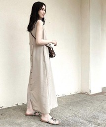 Style sea ノースリーブワンピース ベージュ StyleSea 「StyleSea」 ノースリーブワンピース FREE ベージュ