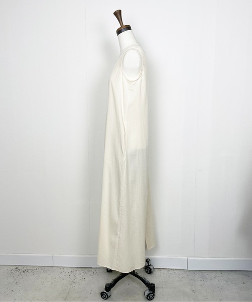 StyleSea（スタイルシー）の「Vネックデザインワンピース（ワンピース・レディース・アイボリー/ライトベージュ/オレンジ/ブラック・MEDIUM）」の14枚目の写真