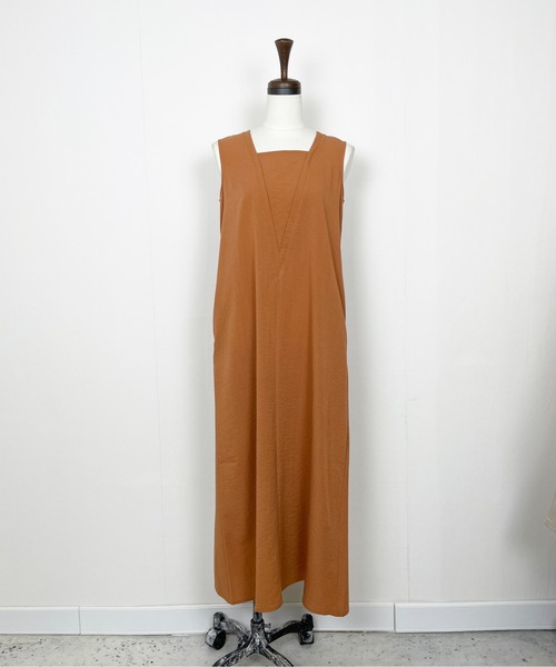 StyleSea（スタイルシー）の「Vネックデザインワンピース（ワンピース・レディース・アイボリー/ライトベージュ/オレンジ/ブラック・MEDIUM）」の22枚目の写真