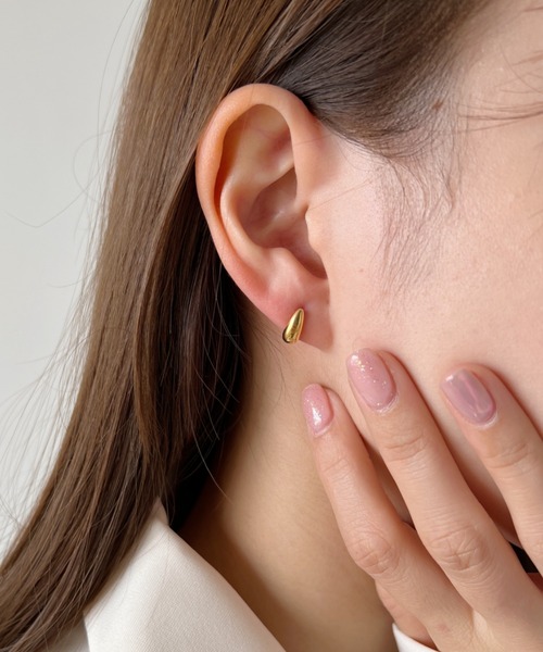 iso（イソ）の「【ステンレス】ミニドロップピアス（ピアス（両耳用）・レディース・シルバー/ゴールド・FREE）」の8枚目の写真