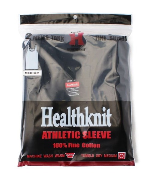Healthknit（ヘルスニット）の「【Healthknit】2-53001 2P パック入り ベーシックリブコットンタンクトップ（タンクトップ・メンズ・ホワイト/ブラック/グレー・L/M）」の5枚目の写真