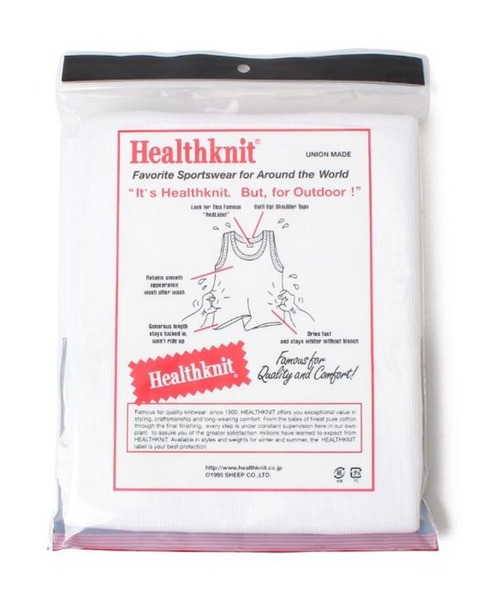 Healthknit（ヘルスニット）の「【Healthknit】2-53001 2P パック入り ベーシックリブコットンタンクトップ（タンクトップ・メンズ・ホワイト/ブラック/グレー・L/M）」の11枚目の写真