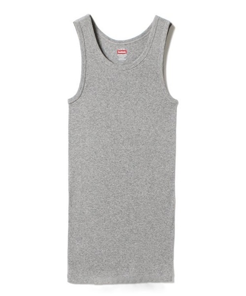 Healthknit（ヘルスニット）の「【Healthknit】2-53001 2P パック入り ベーシックリブコットンタンクトップ（タンクトップ・メンズ・ホワイト/ブラック/グレー・L/M）」の15枚目の写真