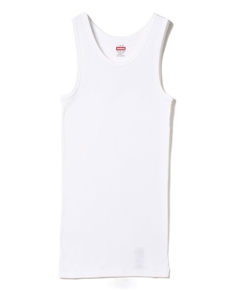 Healthknit（ヘルスニット）の「【Healthknit】2-53001 2P パック入り ベーシックリブコットンタンクトップ（タンクトップ・メンズ・ホワイト/ブラック/グレー・L/M）」の16枚目の写真
