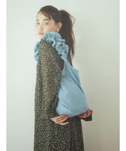 AMERICAN HOLIC（アメリカンホリック）の「デニムフリルバッグ（エコバッグ/サブバッグ・レディース・サックスブルー・FREE）」の9枚目の写真