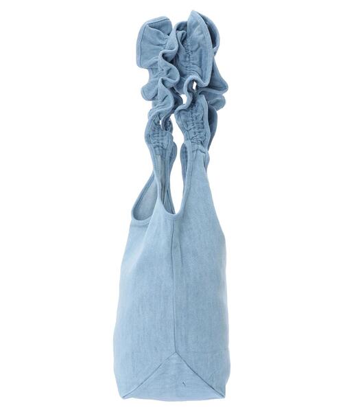 AMERICAN HOLIC（アメリカンホリック）の「デニムフリルバッグ（エコバッグ/サブバッグ・レディース・サックスブルー・FREE）」の5枚目の写真