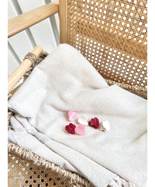 JUMELLE（ジュメロ）の「【ZOZOTOWN限定】カラーハートクリップ（バレッタ/ヘアクリップ・レディース・ワイン/ピンク/アイボリー・FREE）」の6枚目の写真