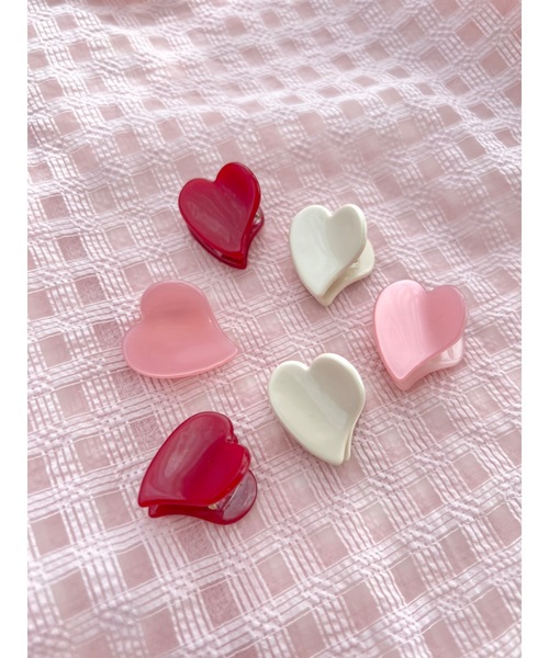 JUMELLE（ジュメロ）の「【ZOZOTOWN限定】カラーハートクリップ（バレッタ/ヘアクリップ・レディース・ワイン/ピンク/アイボリー・FREE）」の5枚目の写真
