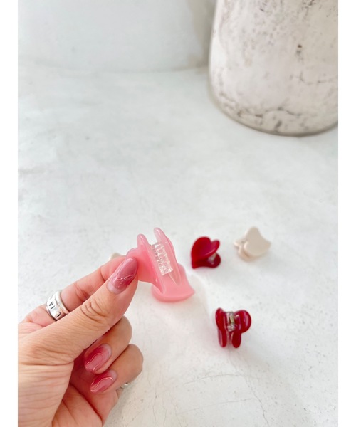 JUMELLE（ジュメロ）の「【ZOZOTOWN限定】カラーハートクリップ（バレッタ/ヘアクリップ・レディース・ワイン/ピンク/アイボリー・FREE）」の19枚目の写真