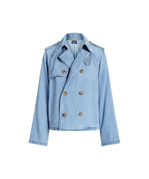 訳あり　ラルフローレン デニムトレンチ POLO RALPH LAUREN（ポロ ラルフ ローレン）の「オーバーサイズ