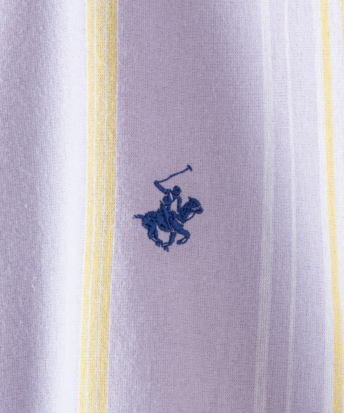 BEVERLY HILLS POLO CLUB(ビバリーヒルズポロクラブ)の「【BEVERLY HILLS POLO CLUB/ビバリーヒルズポロクラブ】ビッグシルエット オーバーサイズ ワンポイントブランドロゴ刺繍 シャツ(シャツ/ブラウス・レディース・ライトパープル/オフホワイト/ネイビー/ライトグリーン/サックスブルー/ラベンダー・MEDIUM)」の14枚目の写真