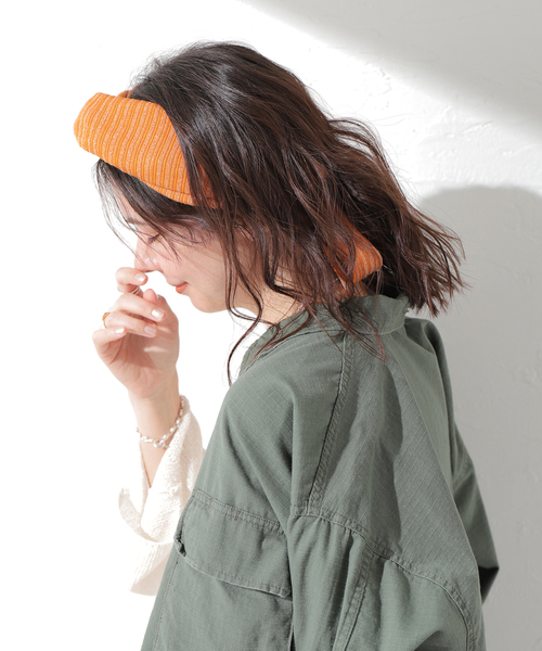 La Maison de Lyllis（メゾンドリリス）の「【La Maison de Lyllis / ラ メゾン ド リリス】BERBERE（ヘアバンド・レディース・オレンジ/ブラック・FREE）」の15枚目の写真