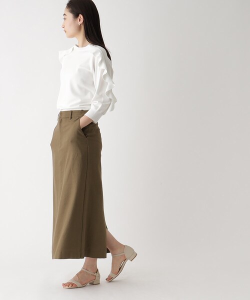 OPAQUE.CLIP(オペークドットクリップ)の「◆アンクルストラップローヒールサンダル(サンダル・レディース・ベージュ/ブラック系/ブラック/ピンクゴールド・02/03)」の9枚目の写真