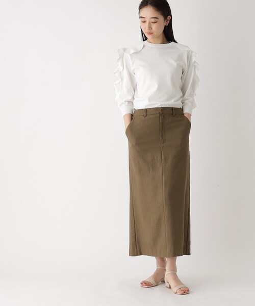 OPAQUE.CLIP(オペークドットクリップ)の「◆アンクルストラップローヒールサンダル(サンダル・レディース・ベージュ/ブラック系/ブラック/ピンクゴールド・02/03)」の10枚目の写真