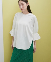 ADAM ET ROPE'（アダムエロペ）の「【サステナブル・WEB限定(一部店舗展開あり)】RENUタックスリーブプルオーバー（Tシャツ/カットソー）」