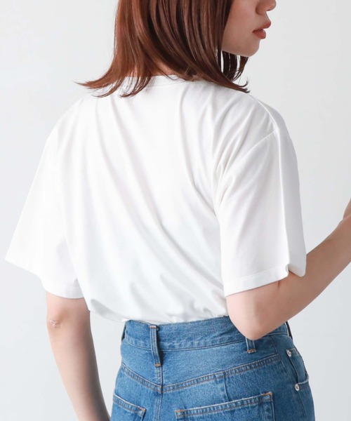 archives(アルシーヴ)の「刺繍ストーンアソートBIGTシャツ(Tシャツ/カットソー・レディース・チャコールグレー/ホワイト/ブラック/オフホワイト・MEDIUM)」の17枚目の写真
