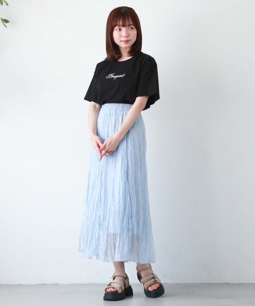 archives(アルシーヴ)の「刺繍ストーンアソートBIGTシャツ(Tシャツ/カットソー・レディース・チャコールグレー/ホワイト/ブラック/オフホワイト・MEDIUM)」の15枚目の写真