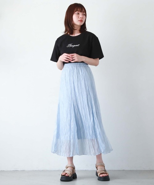 archives(アルシーヴ)の「刺繍ストーンアソートBIGTシャツ(Tシャツ/カットソー・レディース・チャコールグレー/ホワイト/ブラック/オフホワイト・MEDIUM)」の8枚目の写真