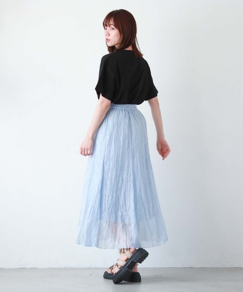 archives(アルシーヴ)の「刺繍ストーンアソートBIGTシャツ(Tシャツ/カットソー・レディース・チャコールグレー/ホワイト/ブラック/オフホワイト・MEDIUM)」の20枚目の写真