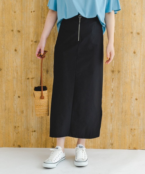 F by ROSSO（エフバイロッソ）の「F by ROSSO　撥水ストレッチタイトスカート（スカート・レディース・イエロー系その他/ブラック・38/36）」の2枚目の写真