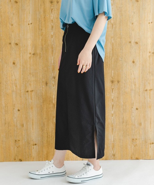 F by ROSSO（エフバイロッソ）の「F by ROSSO　撥水ストレッチタイトスカート（スカート・レディース・イエロー系その他/ブラック・38/36）」の4枚目の写真