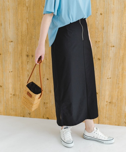 F by ROSSO（エフバイロッソ）の「F by ROSSO　撥水ストレッチタイトスカート（スカート・レディース・イエロー系その他/ブラック・38/36）」の5枚目の写真