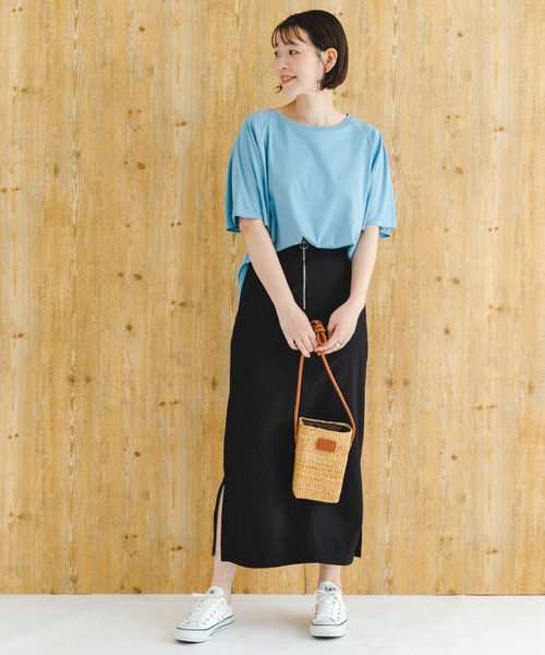 F by ROSSO（エフバイロッソ）の「F by ROSSO　撥水ストレッチタイトスカート（スカート・レディース・イエロー系その他/ブラック・38/36）」の6枚目の写真