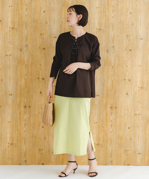 F by ROSSO（エフバイロッソ）の「F by ROSSO　撥水ストレッチタイトスカート（スカート・レディース・イエロー系その他/ブラック・38/36）」の11枚目の写真