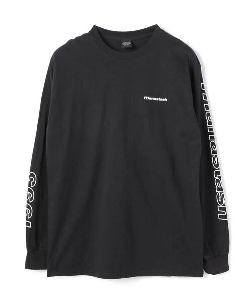 MANASTASH(マナスタッシュ)の「MANASTASH/マナスタッシュ/90s SleeveLogo L/S T-Shrits/袖ロゴロングスリーブTシャツ(Tシャツ/カットソー・メンズ・ブラック/ホワイト/ゴールド・XL/L/M)」の4枚目の写真