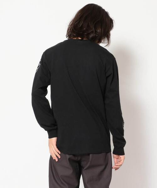 MANASTASH(マナスタッシュ)の「MANASTASH/マナスタッシュ/90s SleeveLogo L/S T-Shrits/袖ロゴロングスリーブTシャツ(Tシャツ/カットソー・メンズ・ブラック/ホワイト/ゴールド・XL/L/M)」の5枚目の写真