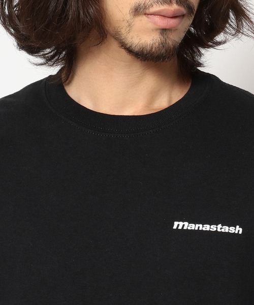 MANASTASH(マナスタッシュ)の「MANASTASH/マナスタッシュ/90s SleeveLogo L/S T-Shrits/袖ロゴロングスリーブTシャツ(Tシャツ/カットソー・メンズ・ブラック/ホワイト/ゴールド・XL/L/M)」の6枚目の写真