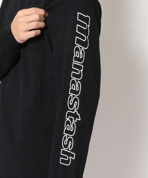 MANASTASH(マナスタッシュ)の「MANASTASH/マナスタッシュ/90s SleeveLogo L/S T-Shrits/袖ロゴロングスリーブTシャツ(Tシャツ/カットソー・メンズ・ブラック/ホワイト/ゴールド・XL/L/M)」の8枚目の写真
