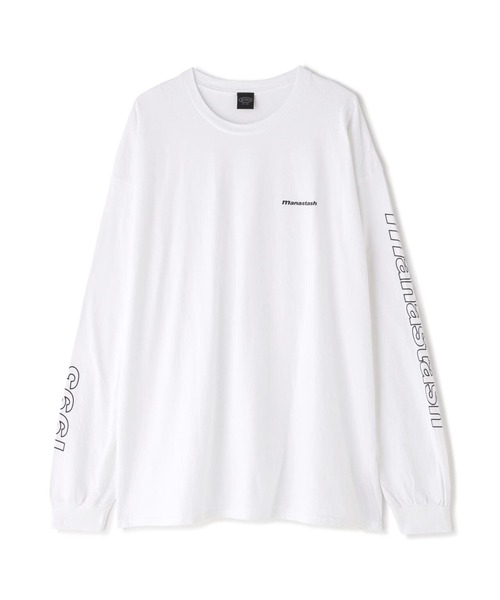 MANASTASH(マナスタッシュ)の「MANASTASH/マナスタッシュ/90s SleeveLogo L/S T-Shrits/袖ロゴロングスリーブTシャツ(Tシャツ/カットソー・メンズ・ブラック/ホワイト/ゴールド・XL/L/M)」の14枚目の写真