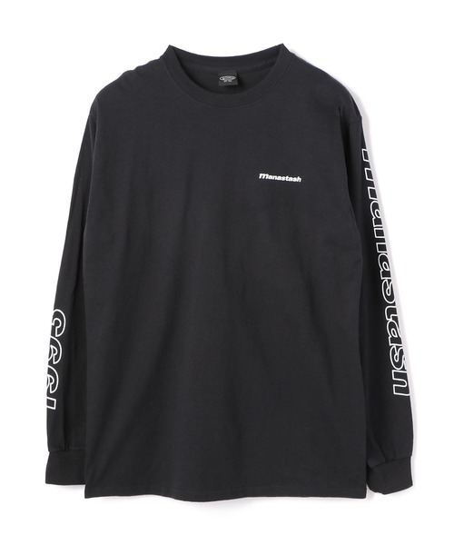 MANASTASH(マナスタッシュ)の「MANASTASH/マナスタッシュ/90s SleeveLogo L/S T-Shrits/袖ロゴロングスリーブTシャツ(Tシャツ/カットソー・メンズ・ブラック/ホワイト/ゴールド・XL/L/M)」の3枚目の写真