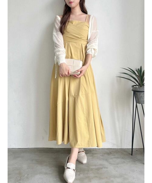 dazzlin（ダズリン）の「バックリボンホールドタックキャミワンピース（ワンピース・レディース・ブルー/イエロー/その他1・SMALL/MEDIUM）」の7枚目の写真