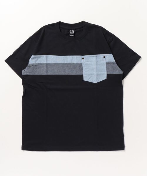 ARCADE（アーケード）の「パネル切替デザイン ポケット付き半袖Tシャツ（Tシャツ/カットソー・メンズ・ブラック/ライトグレー系1/ベージュ系1/ホワイト系1/ブラック系1/ホワイト/グレー・L/LL/M）」の16枚目の写真