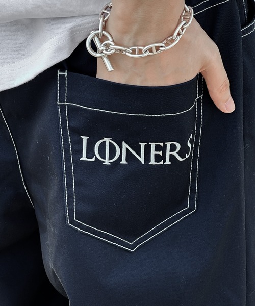 kutir（クティール）の「ロールアップワンポイント刺繍スケーターパンツ（その他パンツ・メンズ・ネイビー/ベージュ・SMALL/MEDIUM/LARGE）」の14枚目の写真