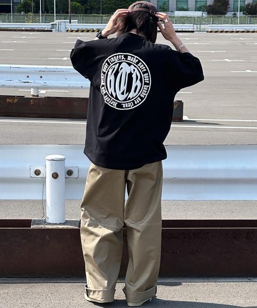 kutir（クティール）の「ロールアップワンポイント刺繍スケーターパンツ（その他パンツ・メンズ・ネイビー/ベージュ・SMALL/MEDIUM/LARGE）」の8枚目の写真