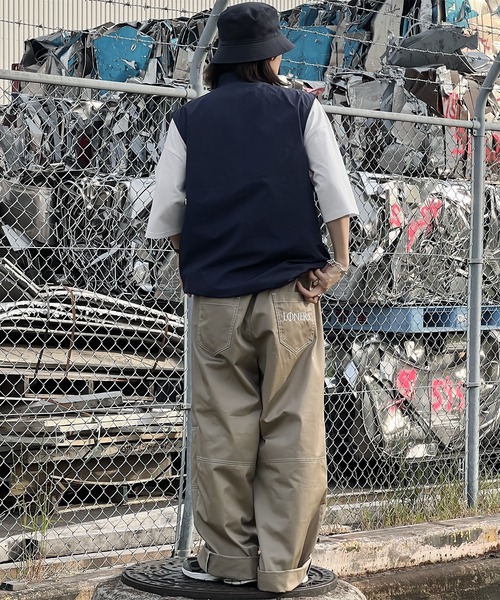 kutir（クティール）の「ロールアップワンポイント刺繍スケーターパンツ（その他パンツ・メンズ・ネイビー/ベージュ・SMALL/MEDIUM/LARGE）」の20枚目の写真